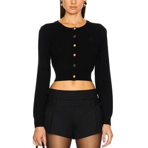 Nana Jacqueline Cropped Black Ashley Cardigan Size S